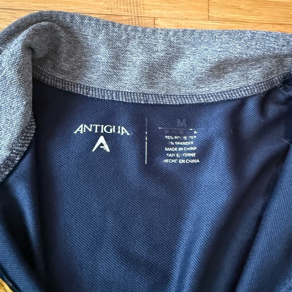 Los Angeles Chargers Antigua 1/4 Zip Pullover Jacket - Men's Medium - Blue/Gray - Picture 5 of 7